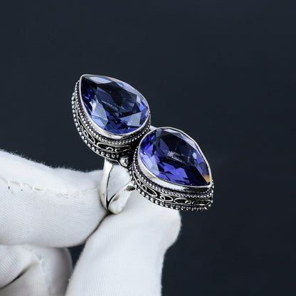 Purple Amethyst Gemstone Ring