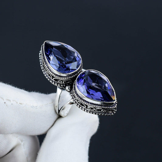 Purple Amethyst Gemstone Ring