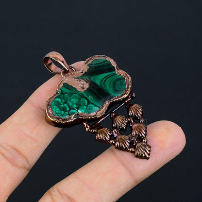 Green Malachite Gemstone Pendant