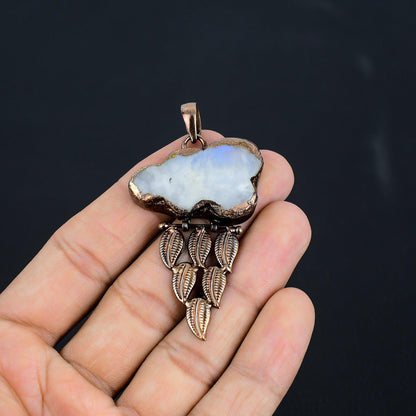 Rainbow Moonstone Gemstone Pendant