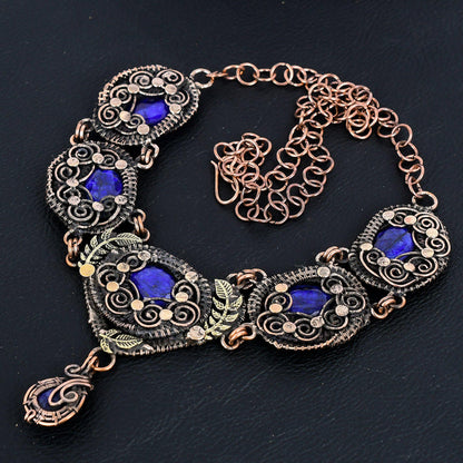 Blue Sapphire Gemstone Necklace