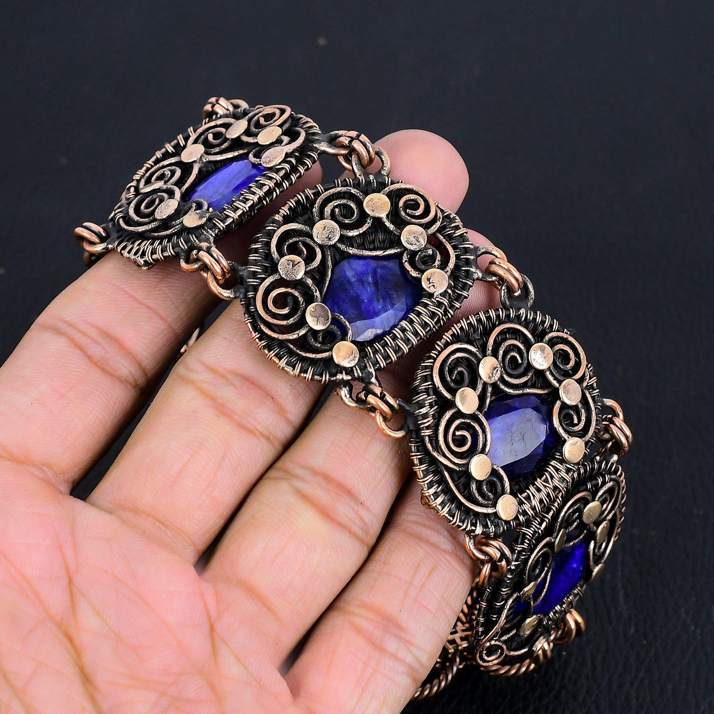 Blue Sapphire Gemstone Bracelet