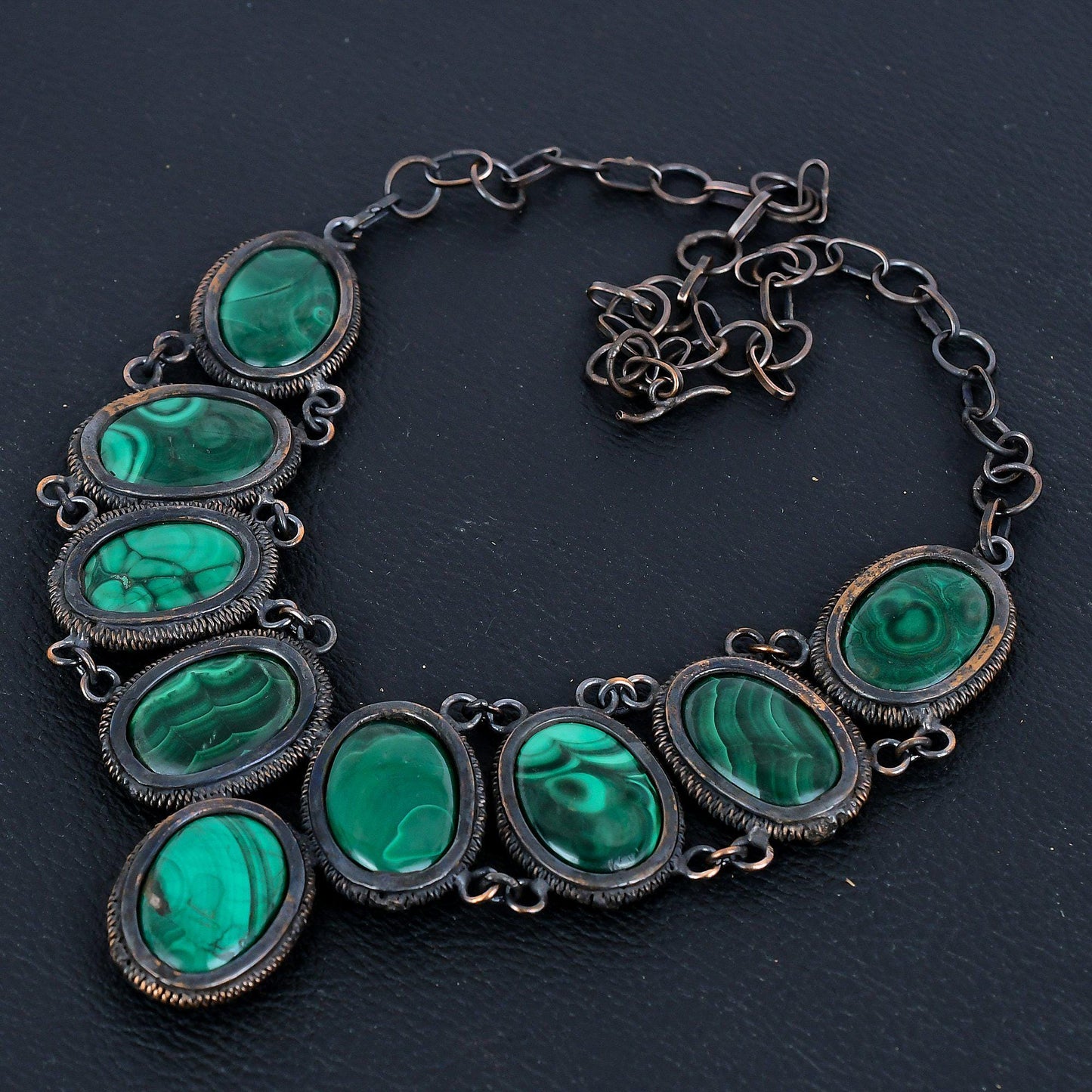 Green Malachite Gemstone Necklace