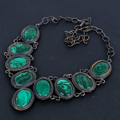 Green Malachite Gemstone Necklace