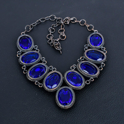 London Blue Topaz Gemstone Necklace