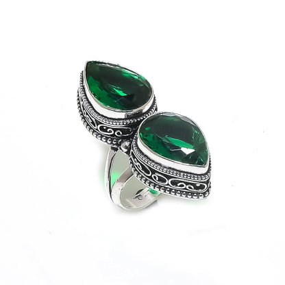 Green Tourmaline Gemstone Ring