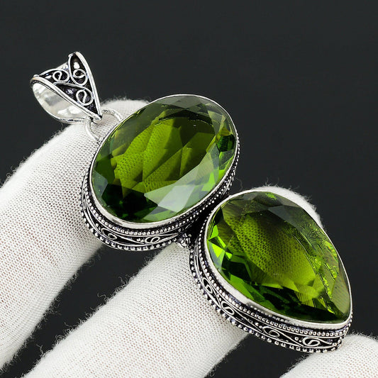 Green Peridot Gemstone Pendant