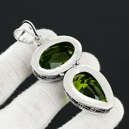 Green Peridot Gemstone Pendant