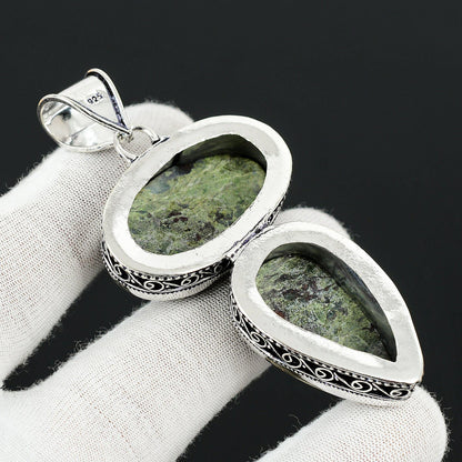 Green & Red Dragon Blood Jasper Pendant