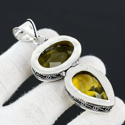 Yellow Citrine Gemstone Pendant