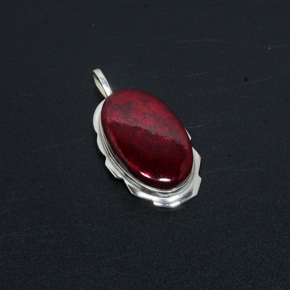 Red Labradorite Gemstone Pendant