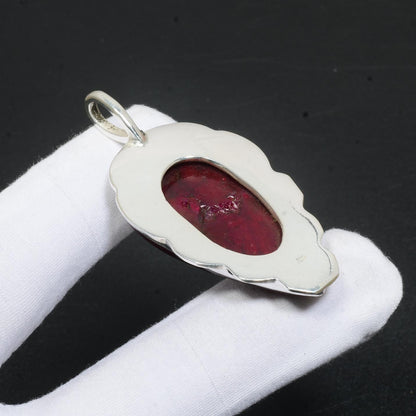 Red Labradorite Gemstone Pendant