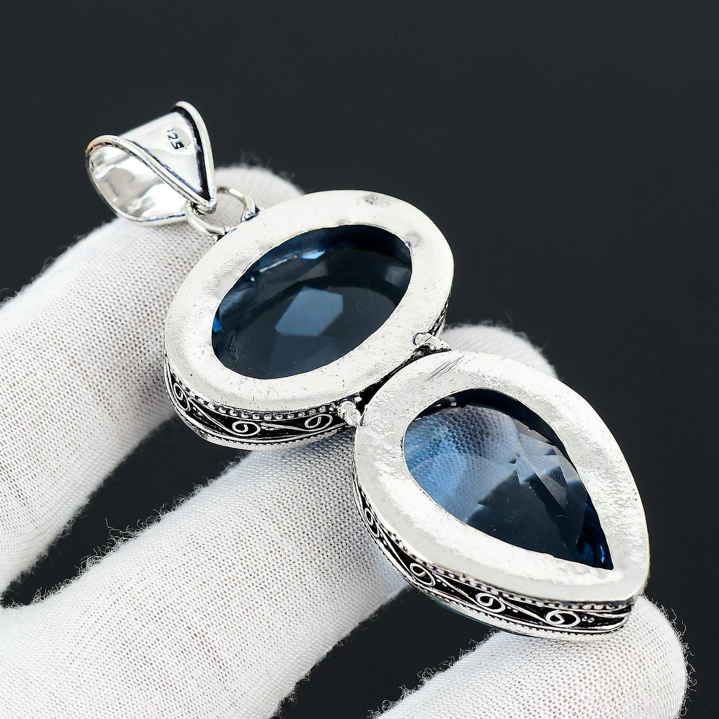 Blue Tanzanite Gemstone Pendant