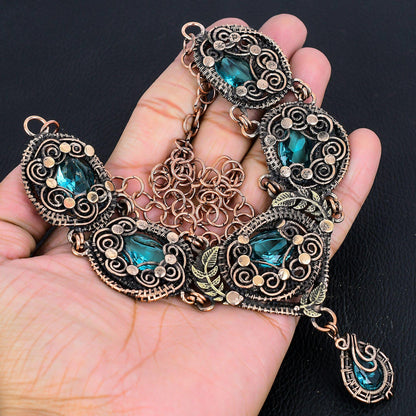 Swiss Blue Topaz Gemstone Necklace