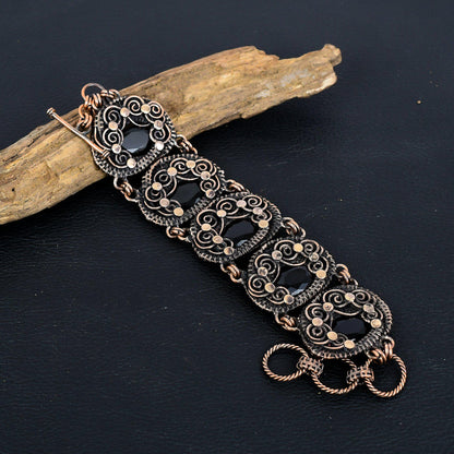 Black Spinel Gemstone Bracelet