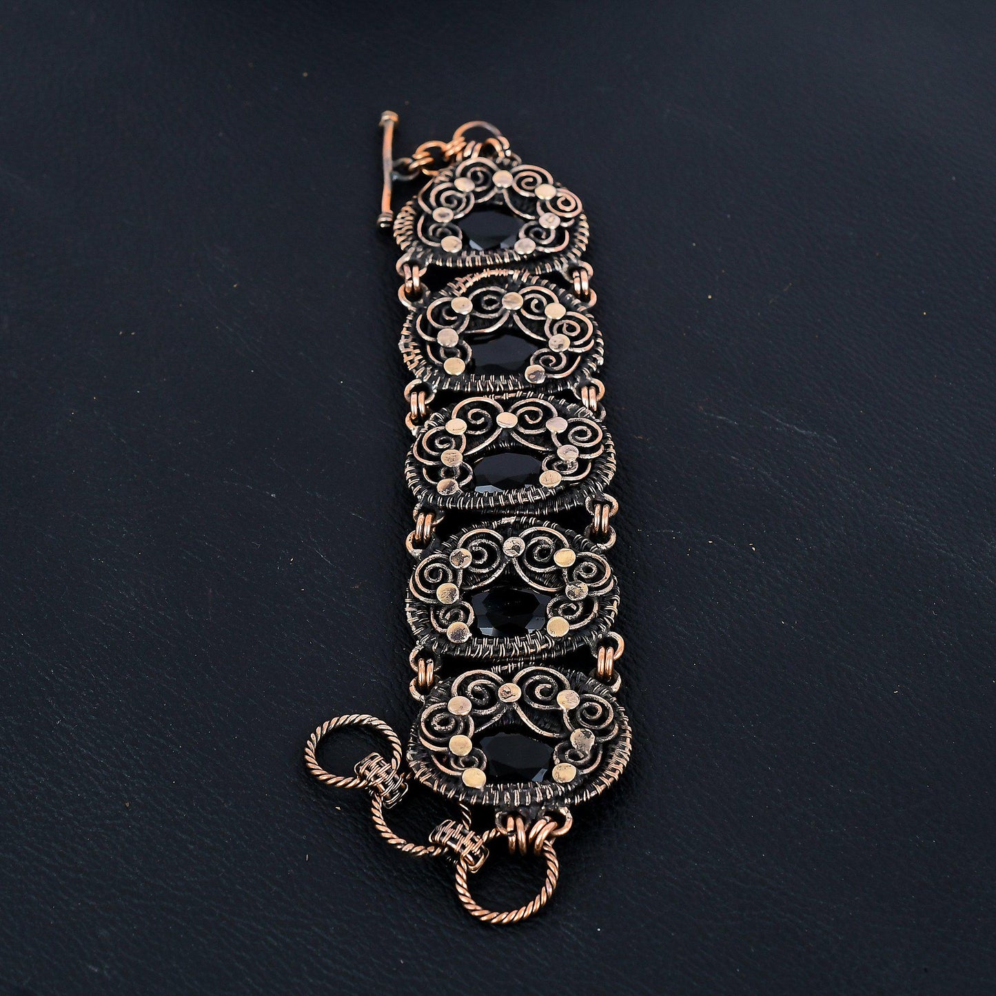 Black Spinel Gemstone Bracelet