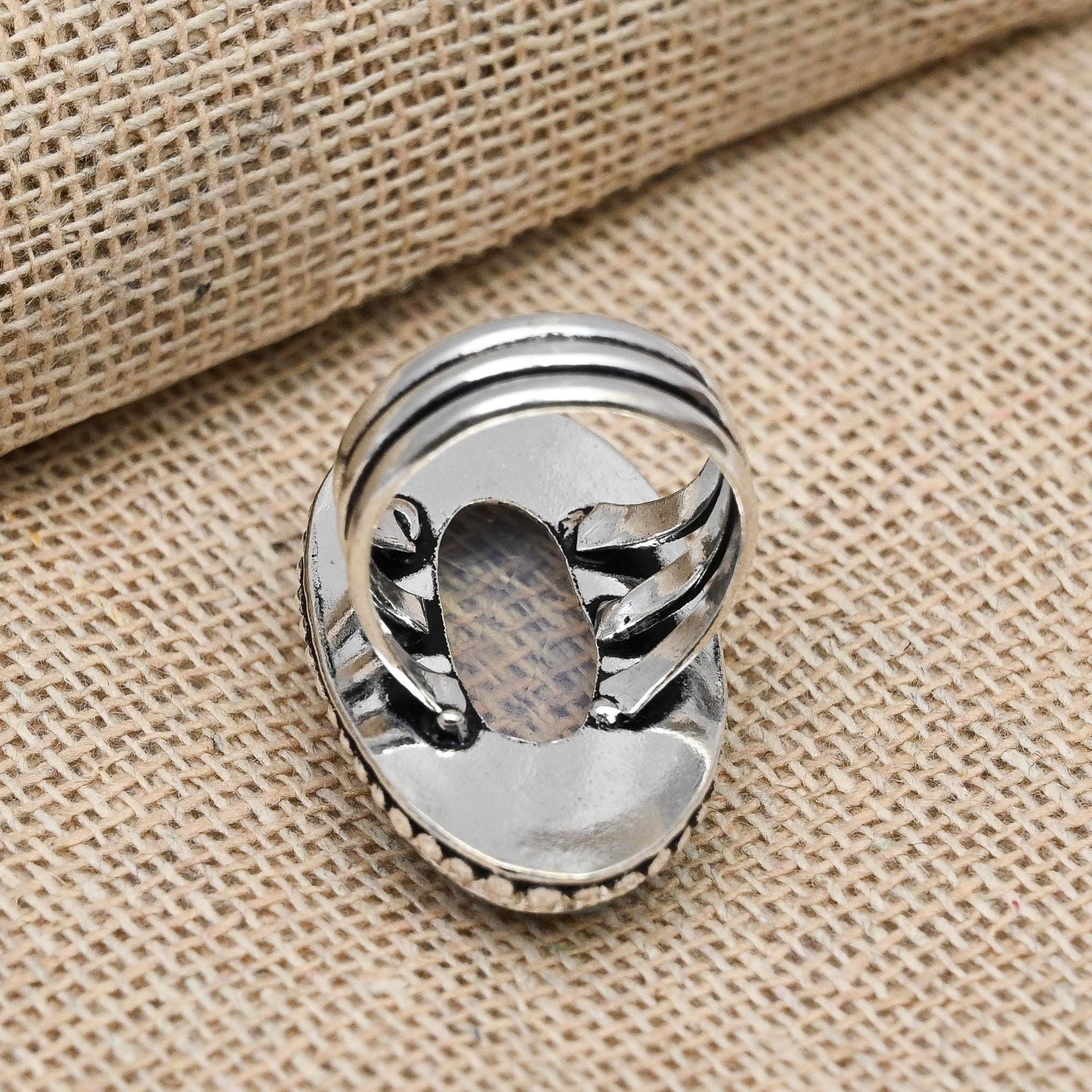 Milky Opal Sterling Silver Ring