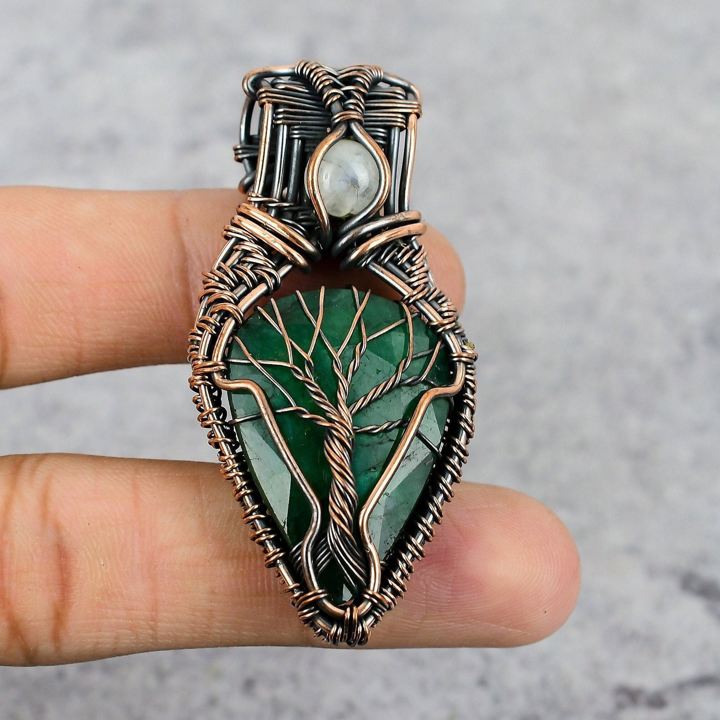 Green Emerald Gemstone Pendant