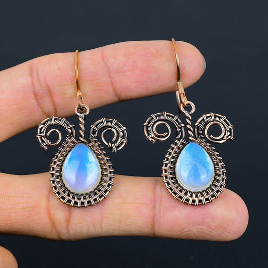 Rainbow Opal Gemstone Earrings