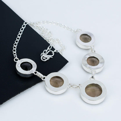 Smoky Brown Topaz Gemstone Necklace