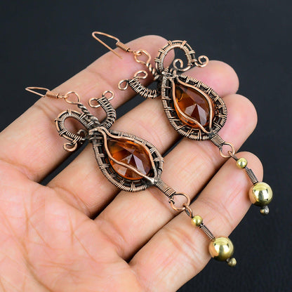 Yellow Citrine Gemstone Earrings