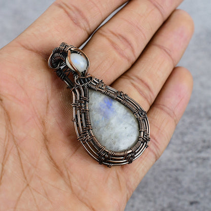 Rainbow Moonstone Gemstone Pendant