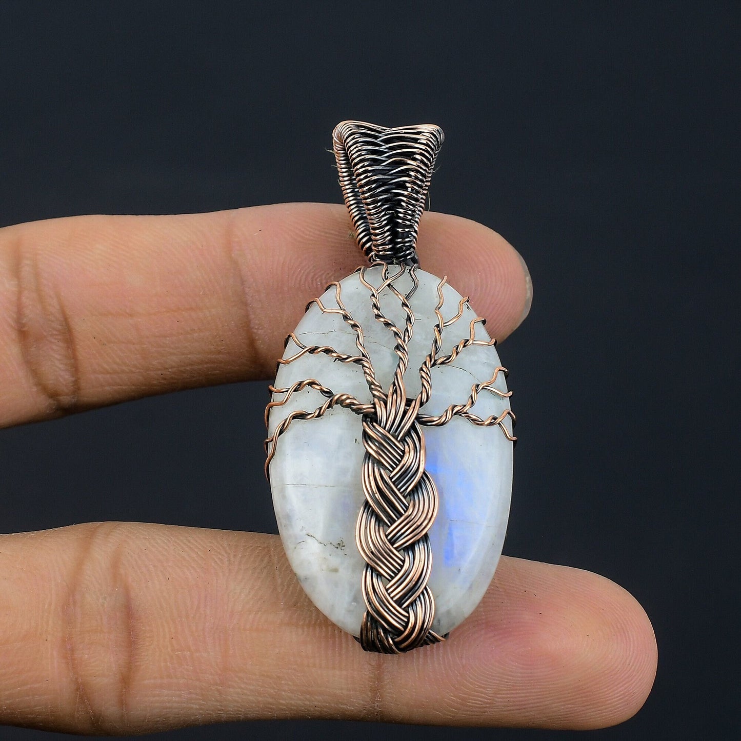 Rainbow Moonstone Gemstone Pendant