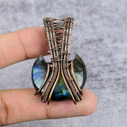 Blue Labradorite Gemstone Pendant