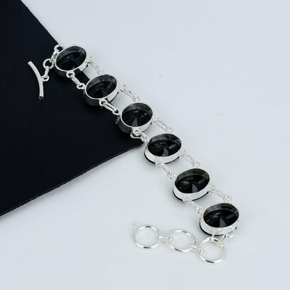 Black Spinel Gemstone Bracelet