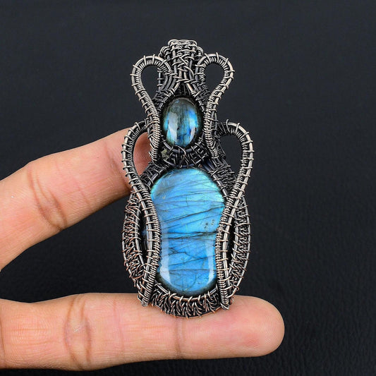 Blue Labradorite Gemstone Pendant