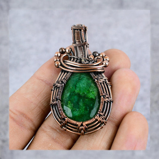 Green Emerald Gemstone Pendant