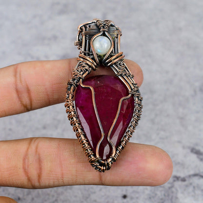 Red Ruby Gemstone Pendant