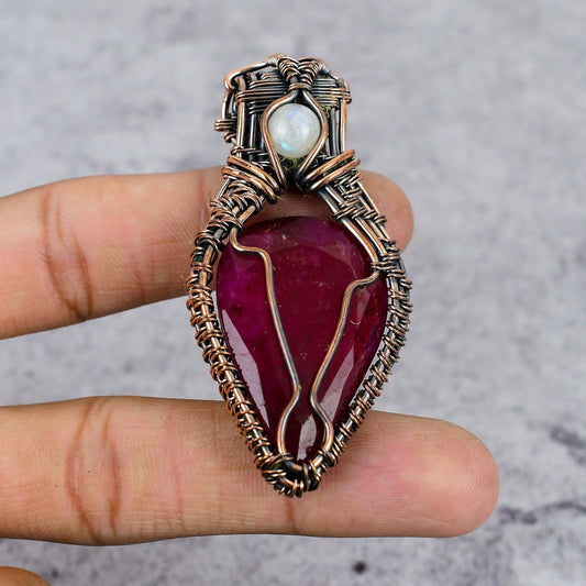 Red Ruby Gemstone Pendant