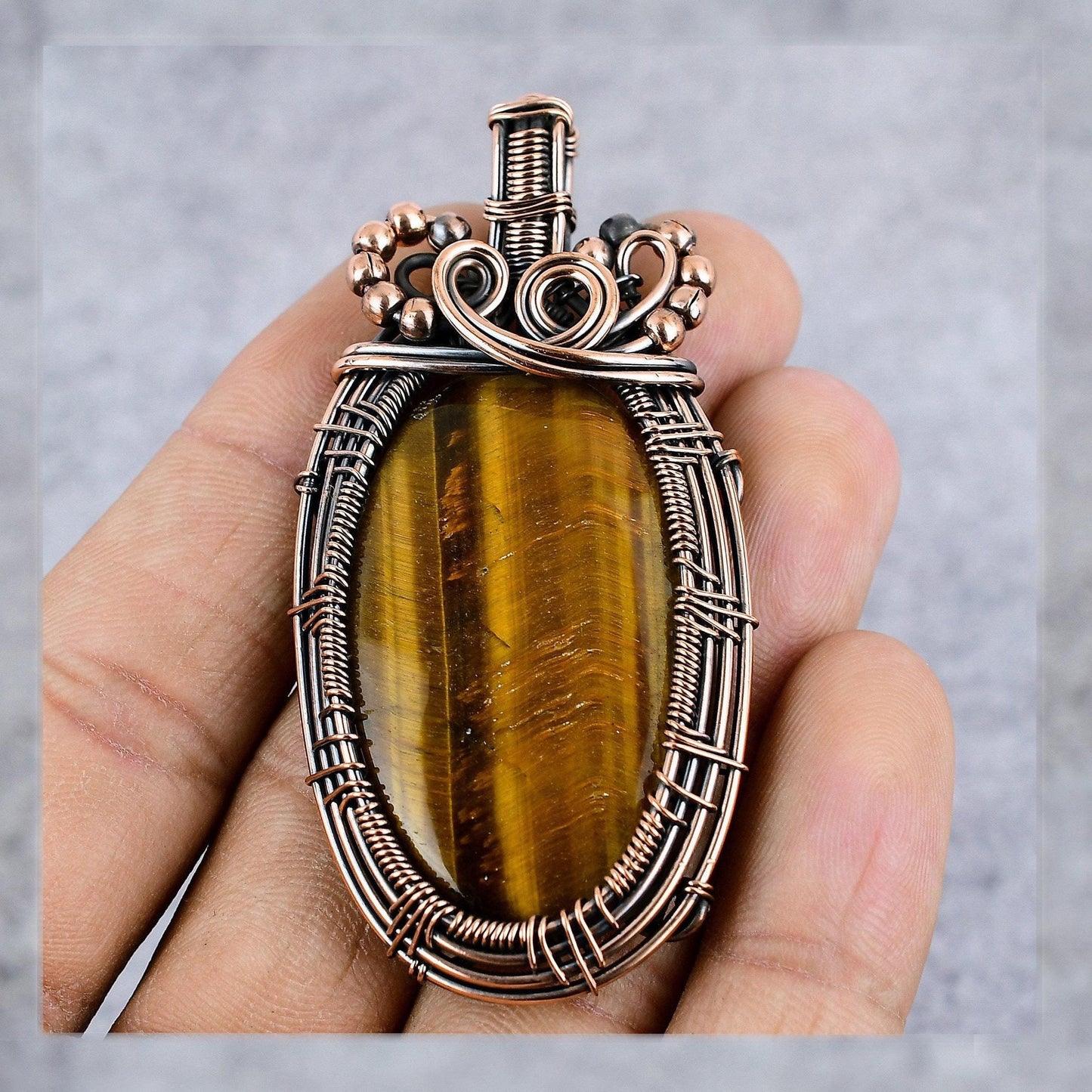 Golden Tiger Eye Gemstone Pendant