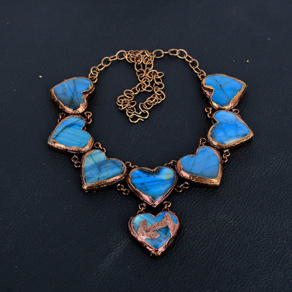 Blue Labradorite Gemstone Necklace