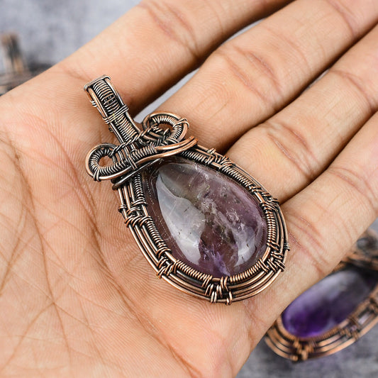 Purple & Yellow Ametrine Gemstone Pendant