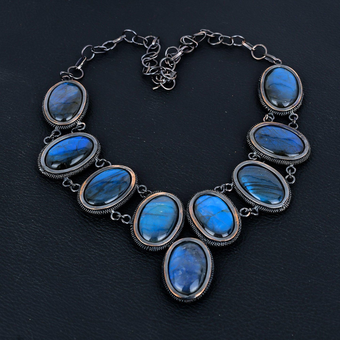 Blue Labradorite Gemstone Necklace