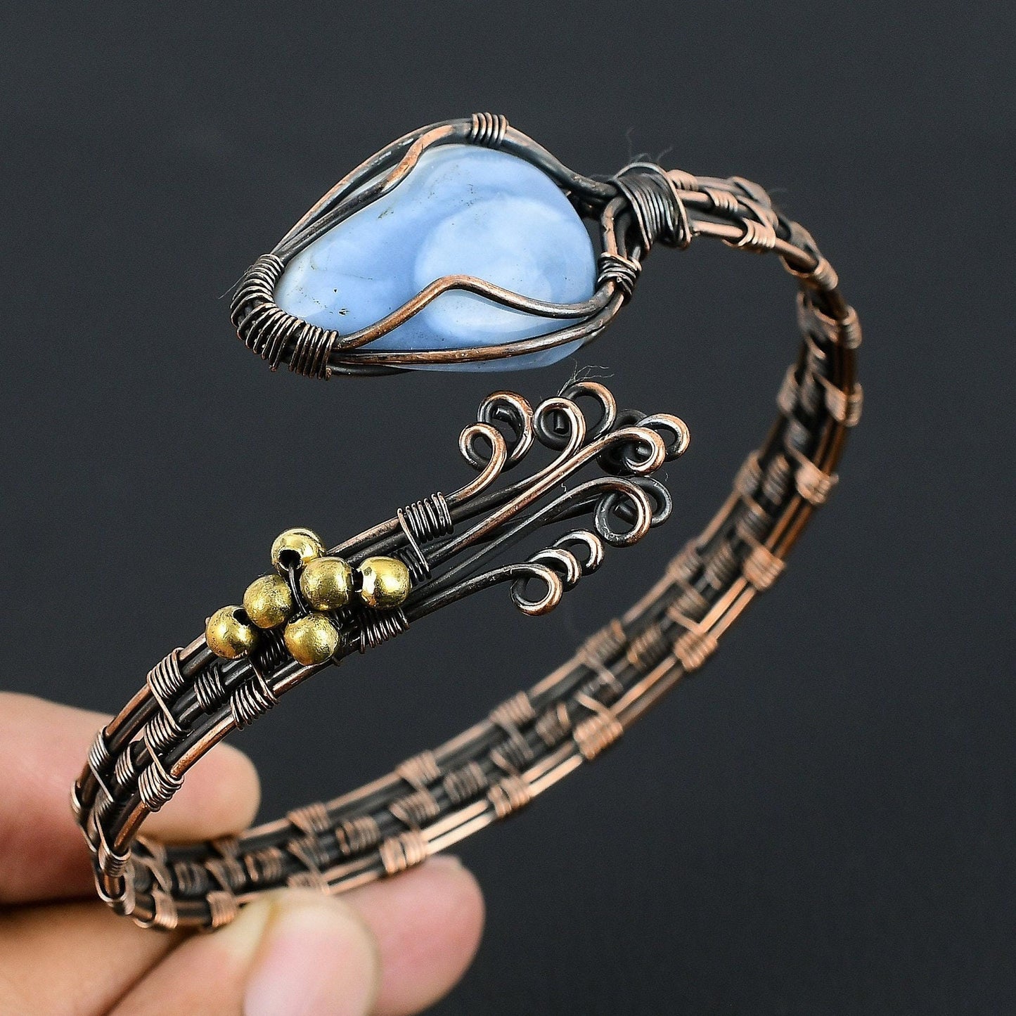 Blue Opal Gemstone Bracelet