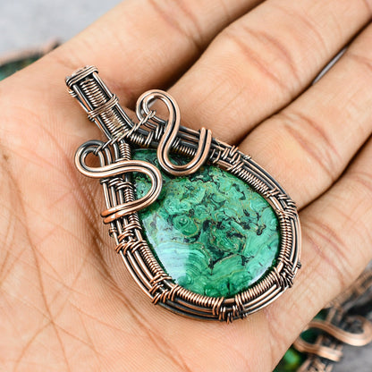 Blue Azurite Gemstone Pendant
