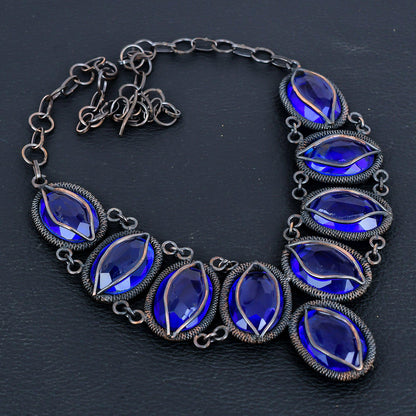 London Blue Topaz Gemstone Necklace