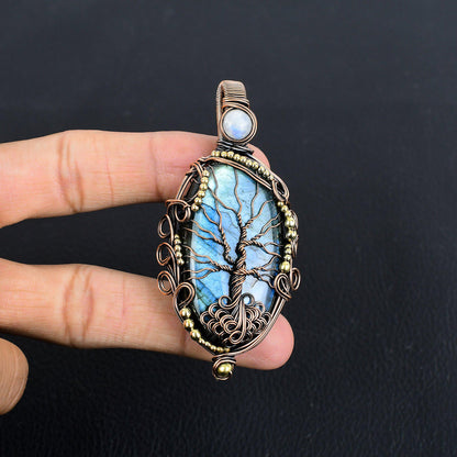 Blue Labradorite Gemstone Pendant