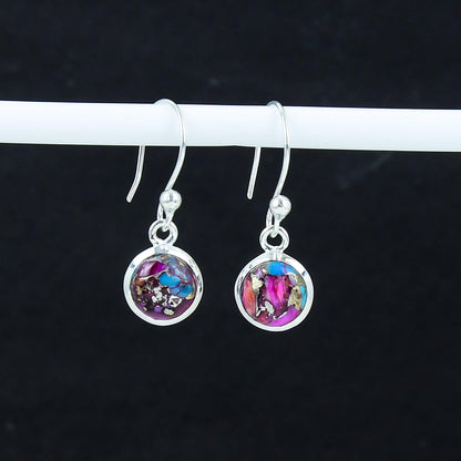 Pink Turquoise Gemstone Earrings