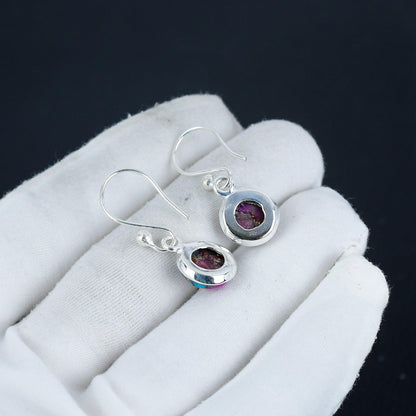 Pink Turquoise Gemstone Earrings