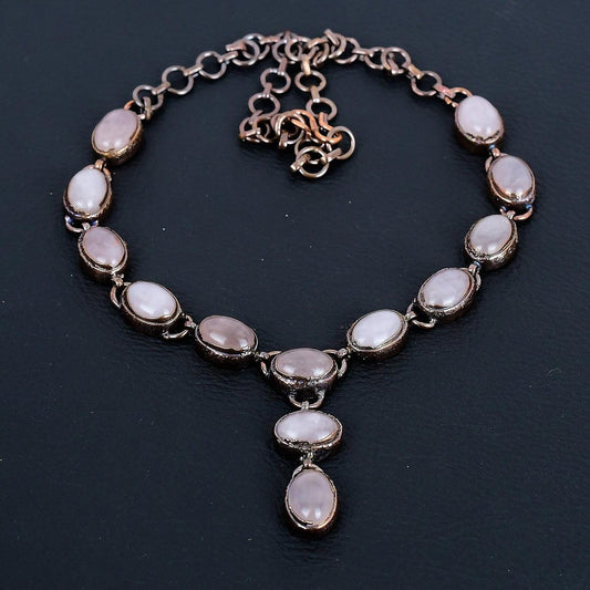 Rose Quartz Gemstone Necklace