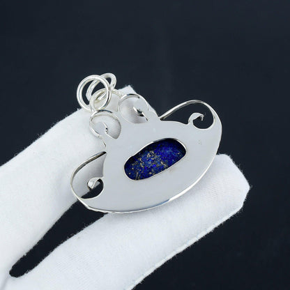 Blue Lapis Lazuli Gemstone Pendant