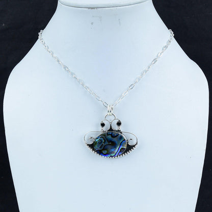 Iridescent Abalone Shell Pendant