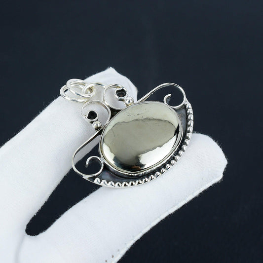 Gold Pyrite Gemstone Pendant