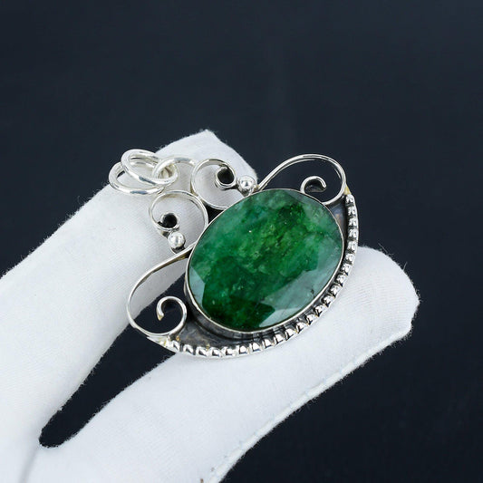 Green Emerald Gemstone Pendant