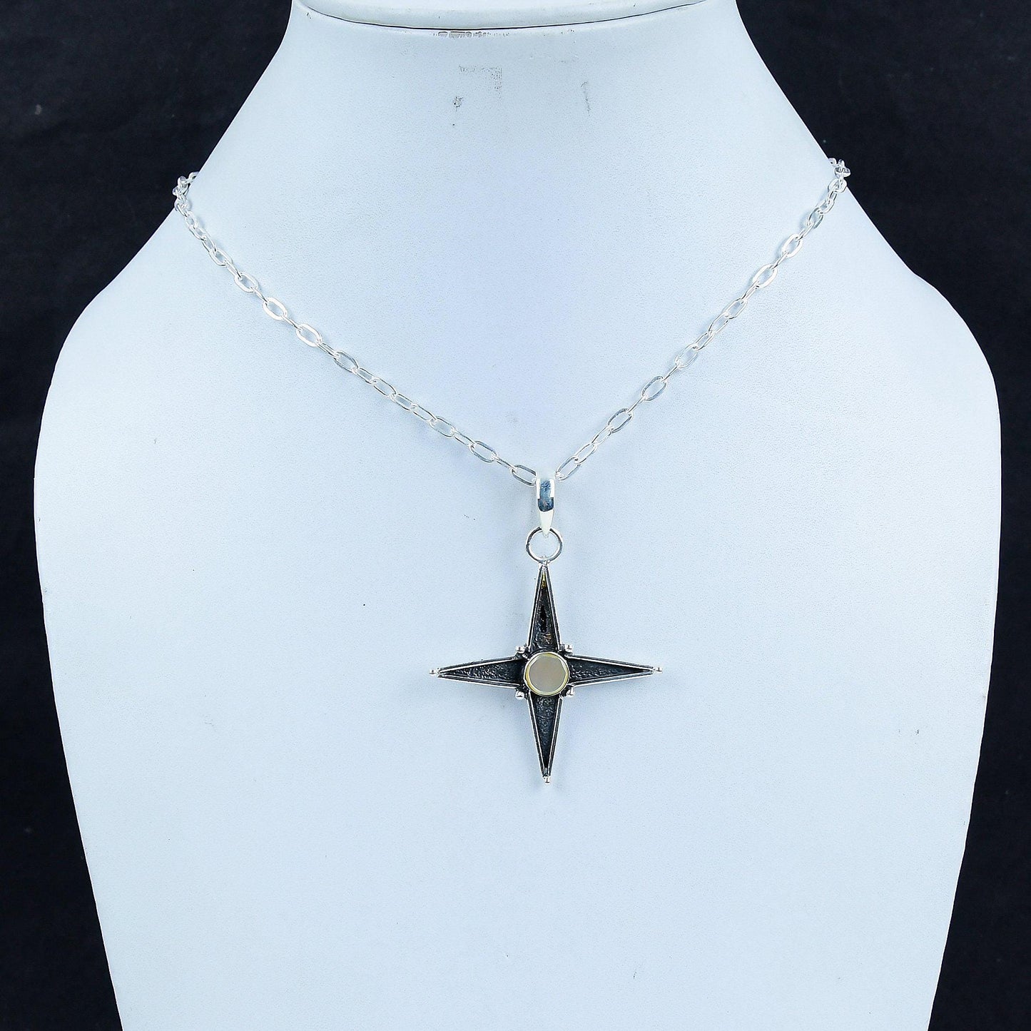 White Mother of Pearl Star Pendant