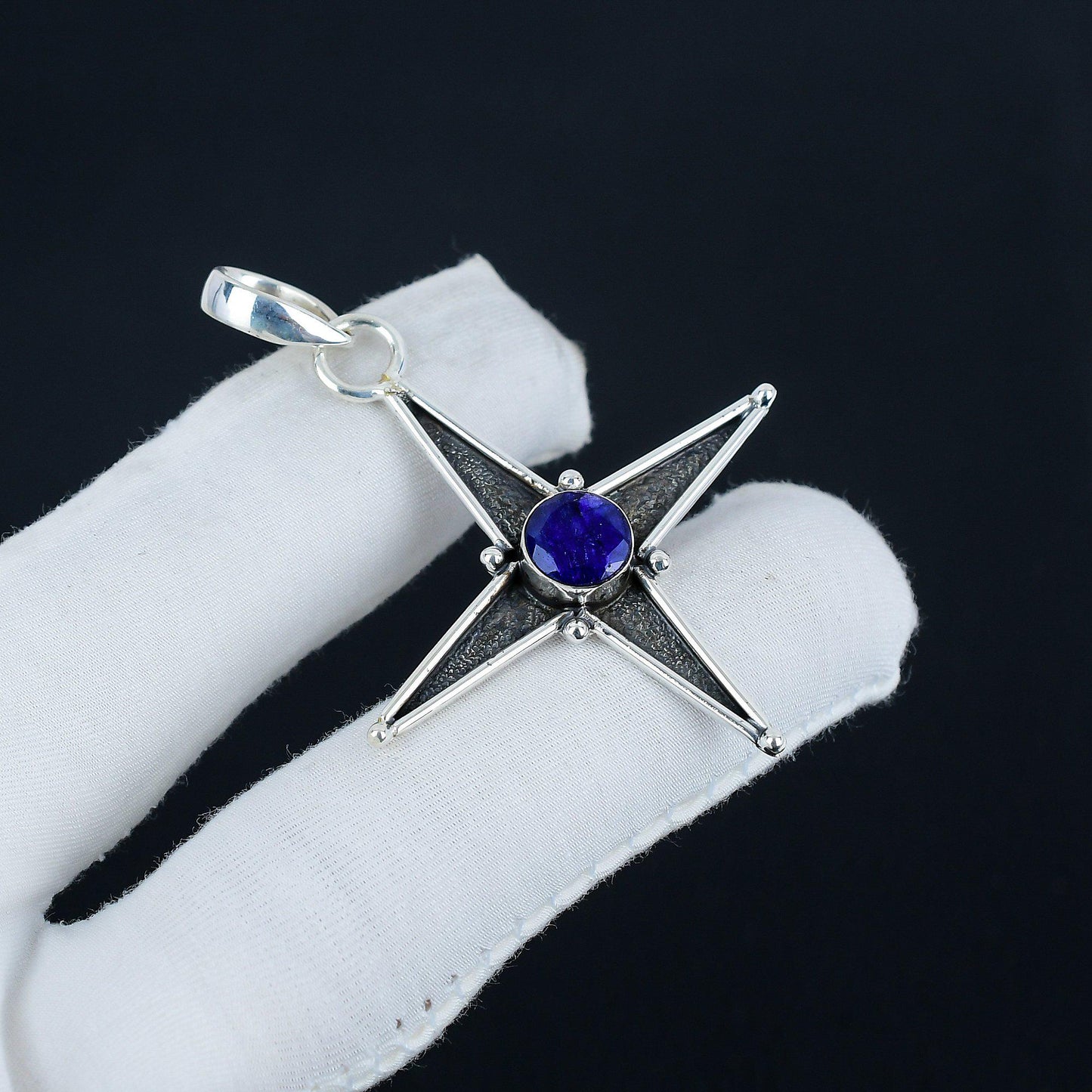 Blue Sapphire Gemstone Pendant